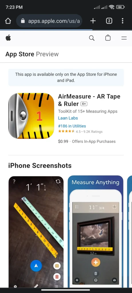 air measure app