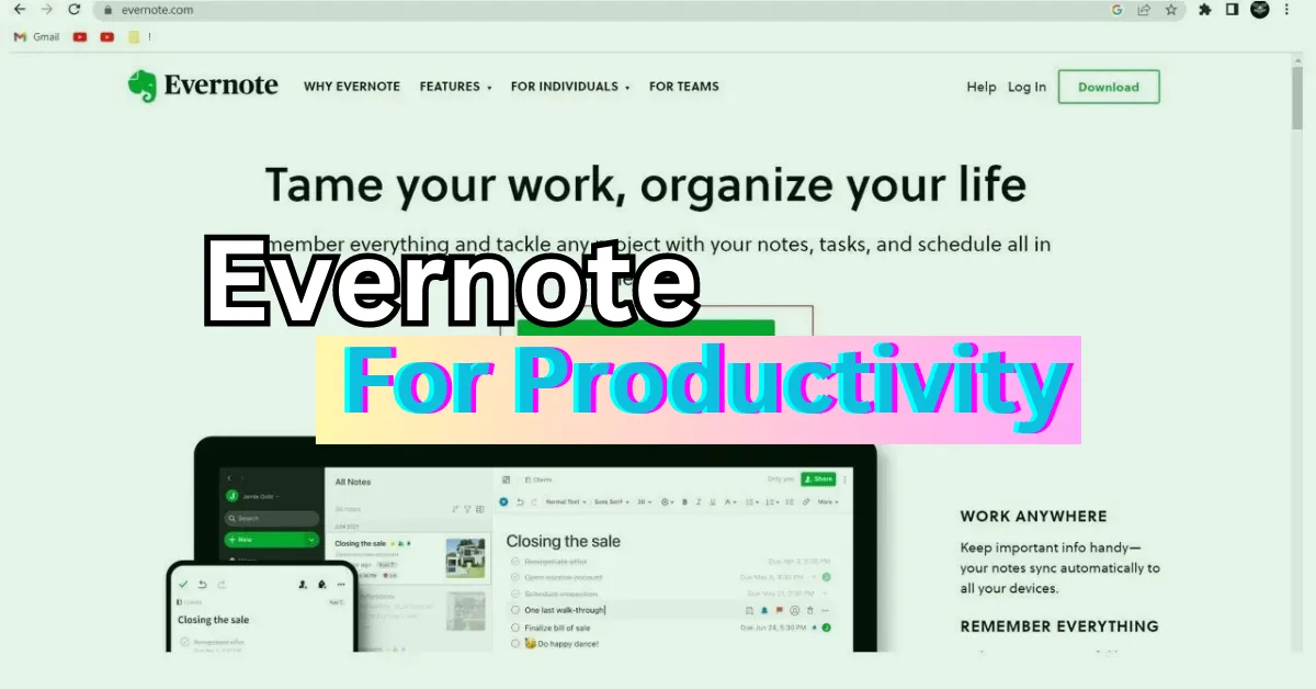 Evernote for Productivity: How to Organize Your Life