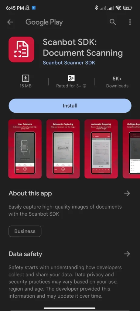 scanbot app