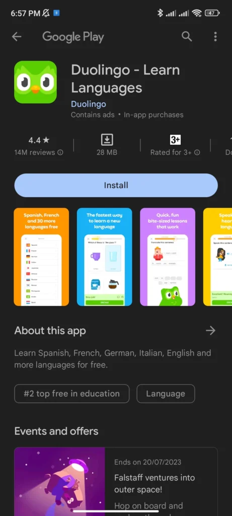 duolingo app